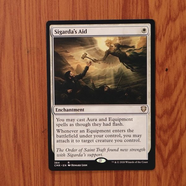 1x Mtg Proxy Sigarda ' s Aid 384 CMR Commander Legends