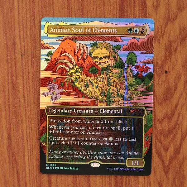 1x Mtg Proxy FOIL Animar, Soul of Elements SLD Secret Lair Drop Foil magic