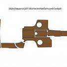 2019 Chaparral 257 SSX Swim Platform Cockpit Boat EVA Foam Faux Teak Floor Pad
