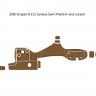 2000 Chaparral 252 Sunesta Swim Platform Cockpit Boat EVA Foam Teak Deck Floor Pad Mat