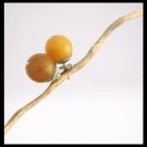Yellow Jade stud ball earrings and in silver 800 Made in Italy In gift pouch Yellow Jade stud ball earrings and in silver 800 Made in Italy In gift pouch