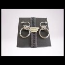 EMPORIO ARMANI hoop EARRINGS sterling silver 925 and Swarovski crystals