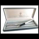 PARKER 180 fountain pen chromed silver In gift box