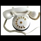 SAFNAT Italy mid century cream white telephone Original from 1963 Working