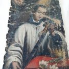Saint Aloysius de Gonzaga Luigi oil painting on canvas original Italy mid 1800s