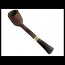 DR PLUMB COMTOISE smoked wood pipe with classic red dot DR PLUMB COMTOISE smoked wood pipe with classic red dot