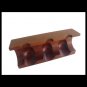 SAVINELLI PIPE rack HOLDER stand for 3 pipes mohogany wood from 1970s