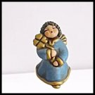 THUN ANGEL blue with clover Good Luck angel High cm 5.5 Original Italy