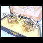 SALT & PEPPER SAUCERS table set by Matthew Linwood silver 800 1920s