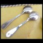 SALT & PEPPER SAUCERS table set by Matthew Linwood silver 800 1920s