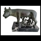 Bronze statue Capitoline wolf Guido Veroi Lupa Capitolina marble base 1960
