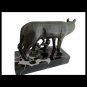 Bronze statue Capitoline wolf Guido Veroi Lupa Capitolina marble base 1960