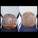 BRONZE MEDAL Vespri Siciliani ITALY Engrave Emilio Greco 1982 Sicily +gift box