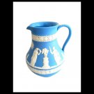 WEDGWOOD PITCHER for water or wine Jasperware blue cobalt NEOCLASSIC WEDGWOOD PITCHER for water or wine Jasperware blue cobalt NEOCLASSIC