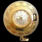 ROUAN DE LUXE Lady watch brooch or pendant plated gold 1940s