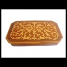Sorrento inlaid wood box with CARILLON music box for jewels 1950s