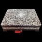 STERLING SILVER repousse & wood box Antique 1800s Made in England