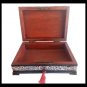 STERLING SILVER repousse & wood box Antique 1800s Made in England