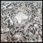 STERLING SILVER repousse & wood box Antique 1800s Made in England