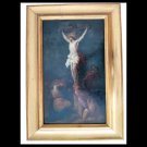 Crucifixion oil painting on canvas Jesus on cross Flemish school Original 1700s