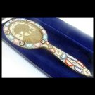 Hand MIRROR in MICRO MOSAIC Roman micro mosaic 1920s
