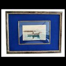 PIETRO GHIGNONE watercolor painting The Fisherman "Il Pescatore" Italy 1920