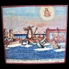 SAINT SEBASTIAN Ex Voto oil painting on wood Sicily Italy 1862