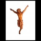 CRUCIFIX in carved boxwood wood corpus of Christ  Made in Italy Veneto 1900s