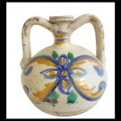 CALTAGIRONE CERAMIC ITALY antique amphora vase Made in Italy Sicily 1950s