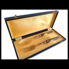 Silver 800 Serving cutlery Liberty set big FORK & big SPOON In gift box 1940s Silver 800 Serving cutlery Liberty set big FORK & big SPOON In gift box 1940s
