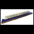 Miniature model of the Tube Subway fast train in Tokyo Japan metal and wood