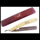Barber razor knife ESTAS SOLINGEN 66 in aluminium 1940s