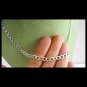 NECKLACE cable flat CHAIN in sterling SILVER 925