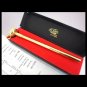 CADO PARIS wine taster gold plated with thermometer In gift box