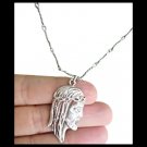 Necklace chain in silver sterling 925 with Jesus Christ face pendant Necklace chain in silver sterling 925 with Jesus Christ face pendant
