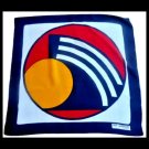 GUY LAROCHE PARIS France Foulard scarf Blue white red and yellow Original