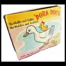 Dora Duck Wind Up TIN toy Working in original box Made in Japan