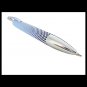ANTONIO MIRO ball roller pen with barrel in checkered cloth and in steel
