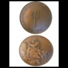 BRONZE medal European Commission EU of the Danube river Bernini 1956