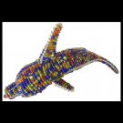 WIRE craft handmade Zulu South Africa hand beaded DOLPHIN