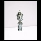CAT DOOR KNOCKER in metal with bow Original 1970s