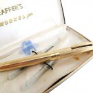 SHEAFFER IMPERIAL SNORKEL fountain pen in gold 14K In git box 1960s