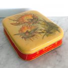 DUFOUR tin candy box with flowers and honeybirds Made in Italy Original 1960s DUFOUR tin candy box with flowers and honeybirds Made in Italy Original 1960s