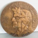 DANTE ALIGHIERI bronze medal 1897 - 1997 Italy Ferrara Giacomelli