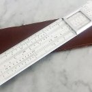 MARCANTONI 12.5 RB slide ruler in it's pouch Made Italy