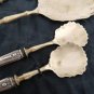 Ice Cream & dessert set in silver 800 Made in Italy 4 spoons + 1 big serving spoon