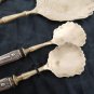 Ice Cream & dessert set in silver 800 Made in Italy 4 spoons + 1 big serving spoon