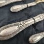 Ice Cream & dessert set in silver 800 Made in Italy 4 spoons + 1 big serving spoon