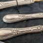 Ice Cream & dessert set in silver 800 Made in Italy 4 spoons + 1 big serving spoon