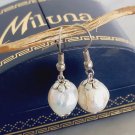MILUNA Italy pearls earrings pending Originals in gift box